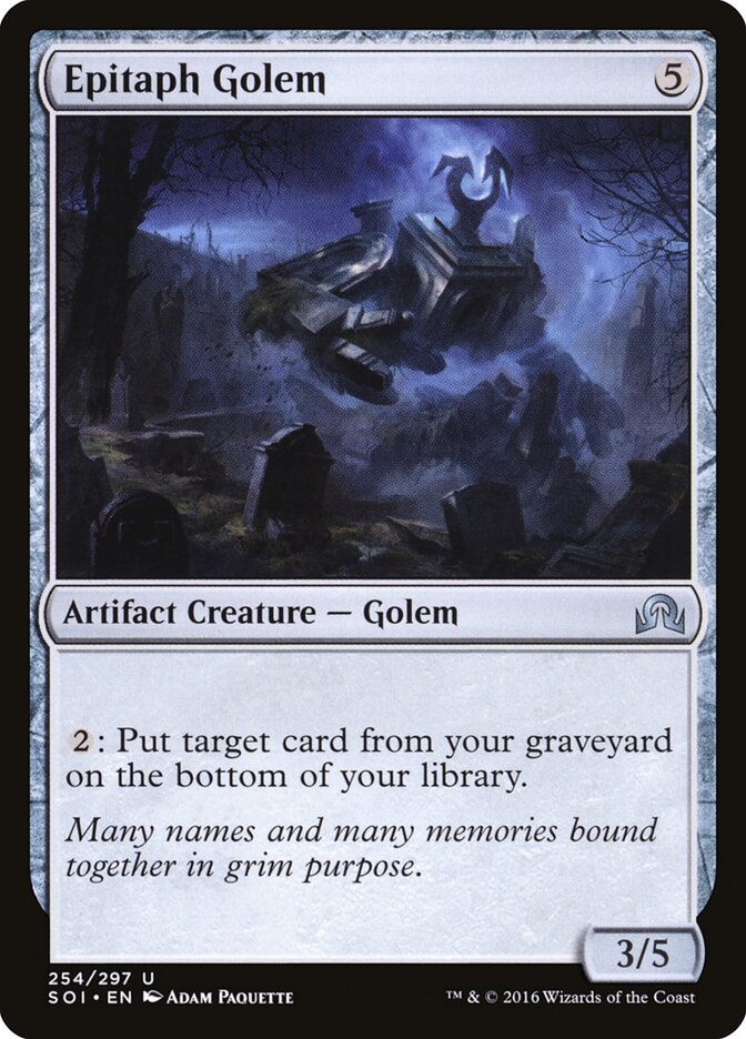 Epitaph Golem - Shadows over Innistrad (Uncommon) [SOI-254] Image principale du produit