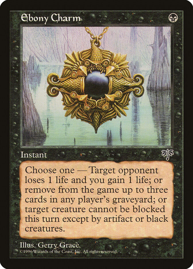 Magic-kaart Ebony Charm MIR-120 uit Mirage (Common)