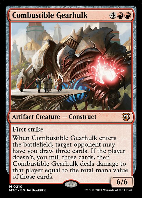 Combustible Gearhulk – Modern Horizons 3 Commander (M3C-210) Magic: The Gathering card | LC-REM-20260804-15339538121036-9387c3ef-4a44-4190-9847-919216f52643