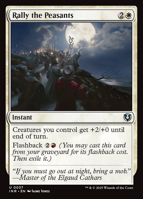 Rally the Peasants – Innistrad Remastered (INR-37) Magic: The Gathering card
