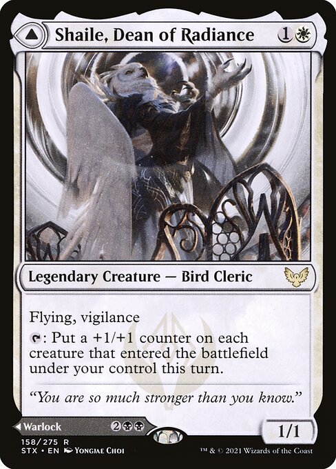 Shaile, Dean of Radiance // Embrose, Dean of Shadow – Strixhaven: School of Mages (STX-158) Magic: The Gathering card Hauptbild