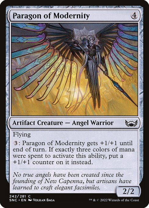 Paragon of Modernity – Streets of New Capenna (SNC-242) Magic: The Gathering card Hauptbild