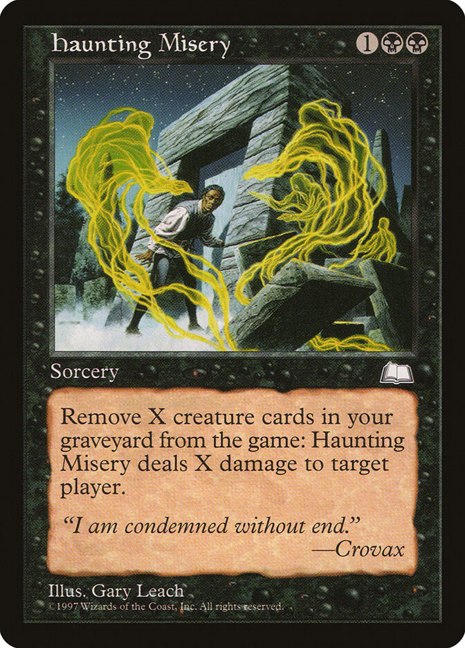 Magic-kaart Haunting Misery WTH-71 uit Weatherlight (Common)
