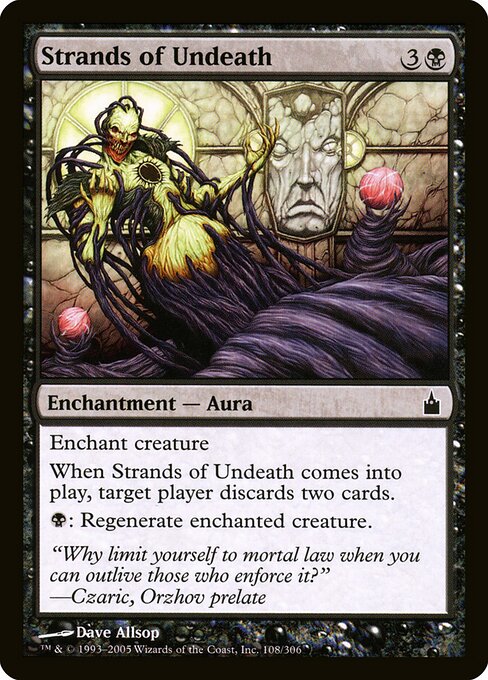 Strands of Undeath – Ravnica: City of Guilds (RAV-108) Magic: The Gathering card Hauptbild