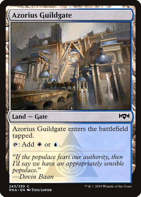 Azorius Guildgate – Ravnica Allegiance (RNA-243) Magic: The Gathering card | LC-REM-20260804-15150887502156-93cf5412-c711-41b4-ab3b-7788a0a22228