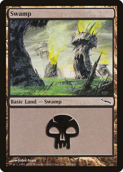 Swamp – Mirrodin (MRD-298) Magic: The Gathering card | LC-REM-20260804-15617494122828-93d48cef-cfaf-4223-9efb-d76762a896d6