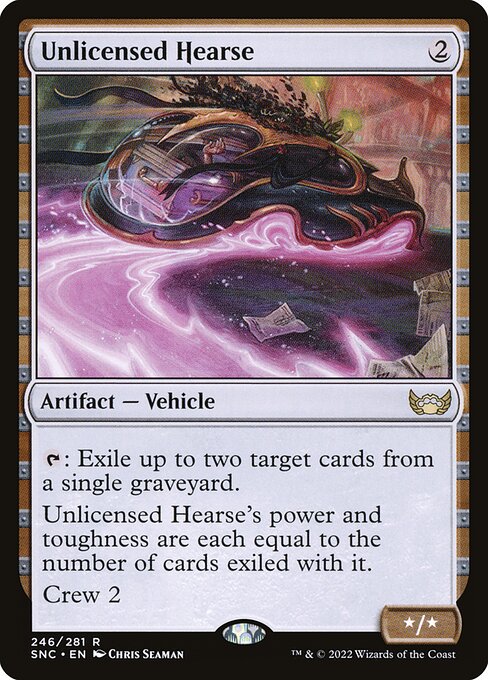 Unlicensed Hearse – Streets of New Capenna (SNC-246) Magic: The Gathering card | LC-REM-20260804-15383553114444-93ee60f7-31dd-4bc6-b71f-57a1a0d19d20