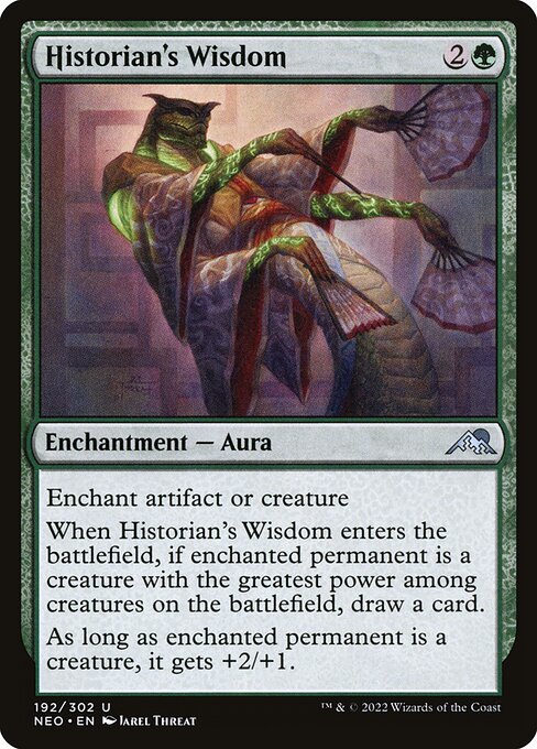Historian's Wisdom – Kamigawa: Neon Dynasty (NEO-192) Magic: The Gathering card | LC-REM-20260804-15610417480012-941f91bb-f5a3-4cca-85b5-b610502460bb