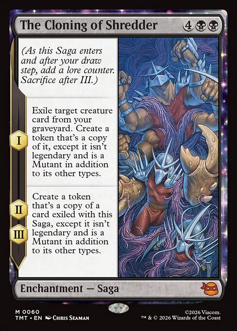 The Cloning of Shredder – Teenage Mutant Ninja Turtles (TMT-60) Magic: The Gathering card | LC-REM-20260804-15613338288460-94449d88-2df4-4850-8ffa-d6d193835dda
