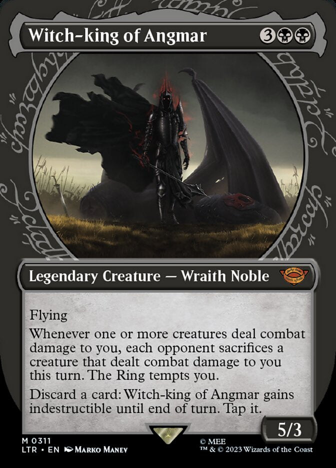 Magic-kaart Witch-king of Angmar LTR-311 uit The Lord of the Rings: Tales of Middle-earth (Mythic)