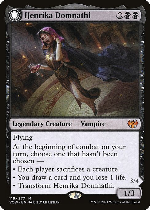 Henrika Domnathi // Henrika, Infernal Seer – Innistrad: Crimson Vow (VOW-119) Magic: The Gathering card | LC-REM-20260804-15675712766284-946ca338-5f43-4cff-bd93-1b28449c5fdc