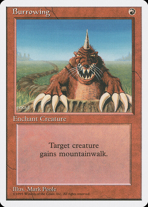 Burrowing – Fourth Edition (4ED-180) Magic: The Gathering card | LC-REM-20260804-15151820931404-946f1a83-6fcc-45b0-91fc-9c75504a16f3