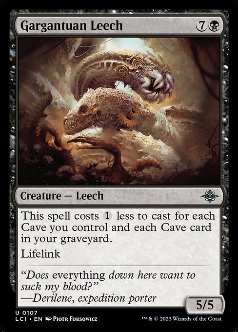 Gargantuan Leech – The Lost Caverns of Ixalan (LCI-107) Magic: The Gathering card