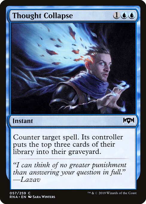 Thought Collapse – Ravnica Allegiance (RNA-57) Magic: The Gathering card | LC-REM-20260804-15150892581196-948b569b-6341-418b-99b5-f79dfb3fe8dd