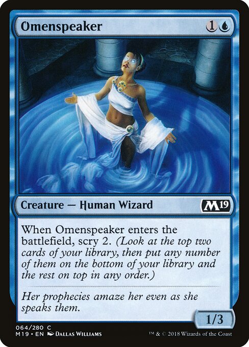Omenspeaker – Core 2019 (M19-64) Magic: The Gathering card
