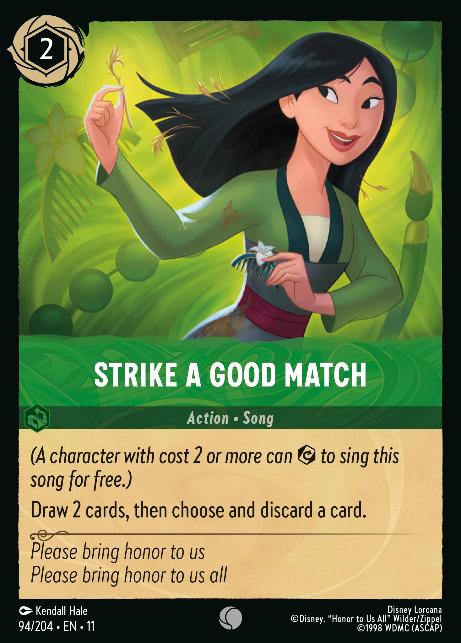 Strike a Good Match — Winterspell (11WSP-94) Disney Lorcana card