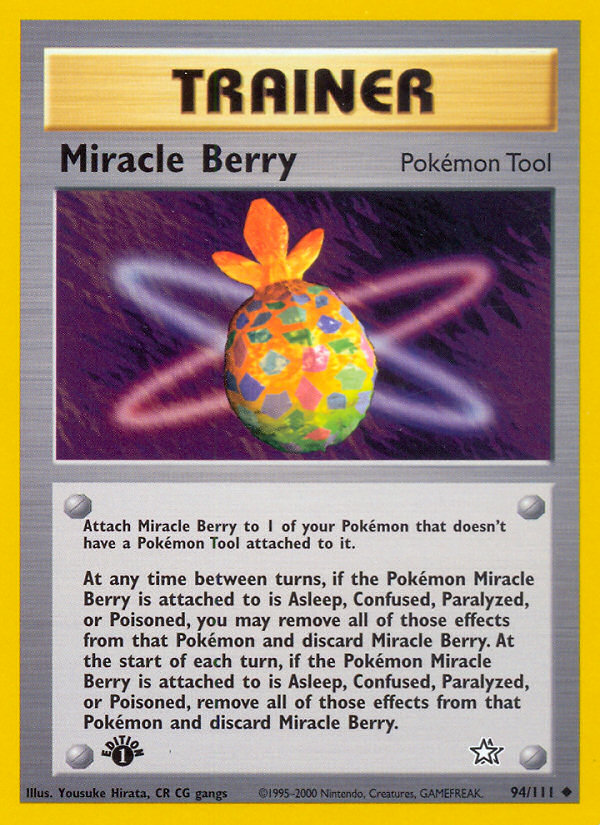 Miracle Berry – Neo Genesis 94 – Pokémon TCG single card Hoofdafbeelding
