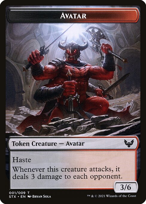 Avatar – Strixhaven: School of Mages Tokens (TSTX-1) Magic: The Gathering card | LC-REM-20260804-15835928789324-94a50acd-ac2d-47bf-b331-0bcf5edd9c75