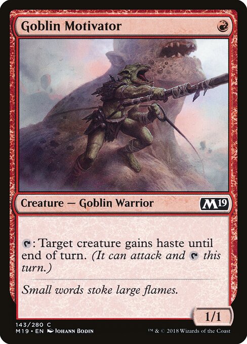 Goblin Motivator – Core 2019 (M19-143) Magic: The Gathering card Image principale du produit