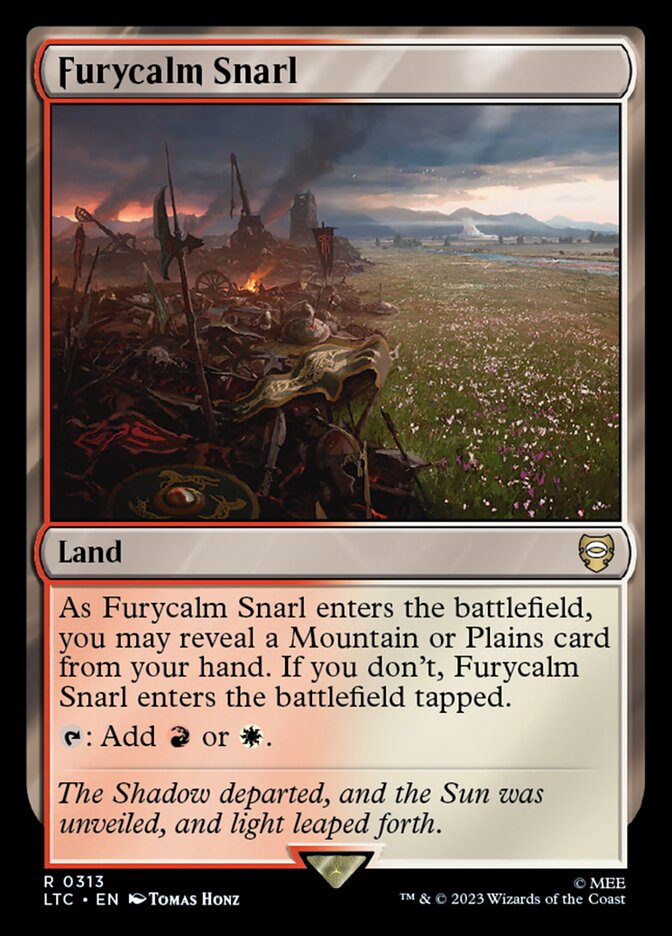 Magic-kaart Furycalm Snarl LTC-313 uit Commander: The Lord of the Rings: Tales of Middle-earth (Rare)