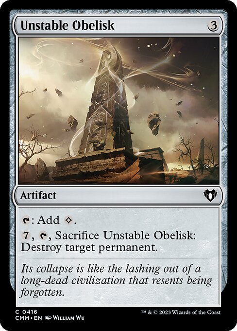 Unstable Obelisk – Commander Masters (CMM-416) Magic: The Gathering card | LC-REM-20260804-15376410804556-94eba26e-7c9e-46f3-ad13-aa684f3365cb Immagine principale del prodotto
