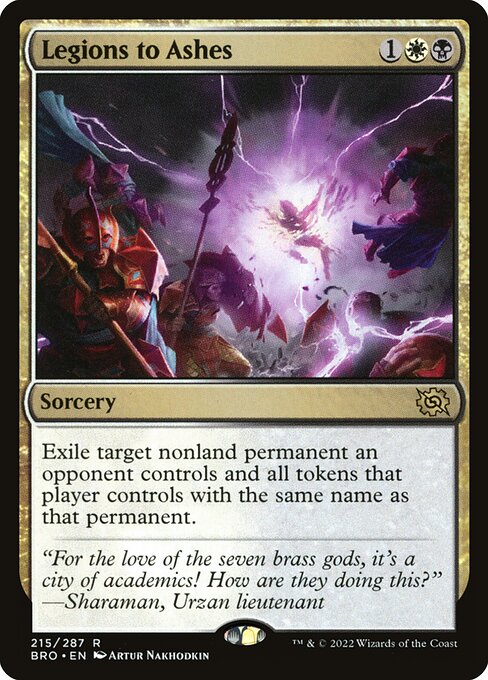 Legions to Ashes – The Brothers' War (BRO-215) Magic: The Gathering card | LC-REM-20260804-15339605164364-94faea39-4540-4adc-b9bd-78fefd09ecdf Hauptbild