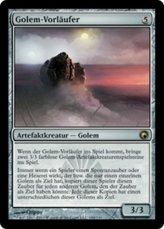 Magic-kaart Precursor Golem SOM-194 uit Scars of Mirrodin (Rare), Duitse uitgave