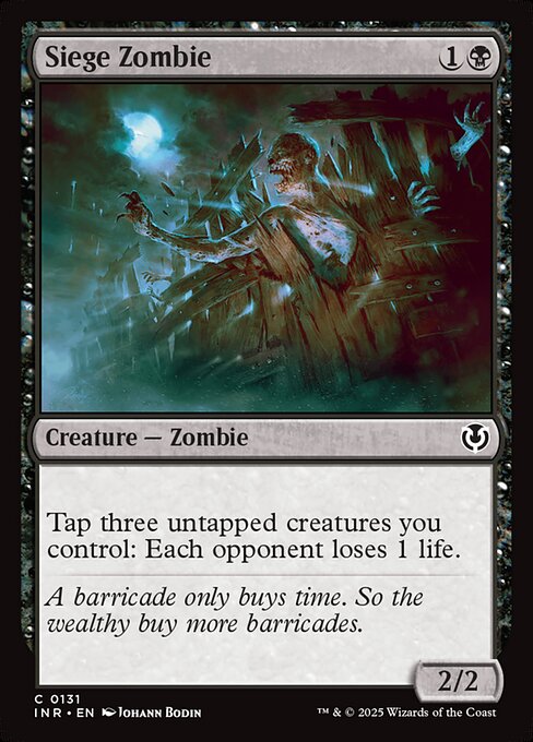 Siege Zombie – Innistrad Remastered (INR-131) Magic: The Gathering card