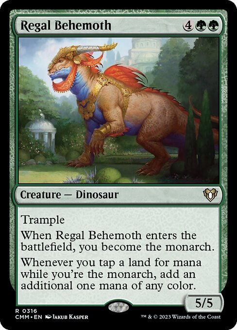 Regal Behemoth – Commander Masters (CMM-316) Magic: The Gathering card Immagine principale del prodotto