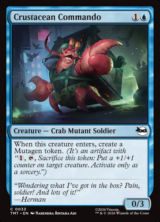 Magic-kaart Crustacean Commando TMT-33 uit Teenage Mutant Ninja Turtles (Common)