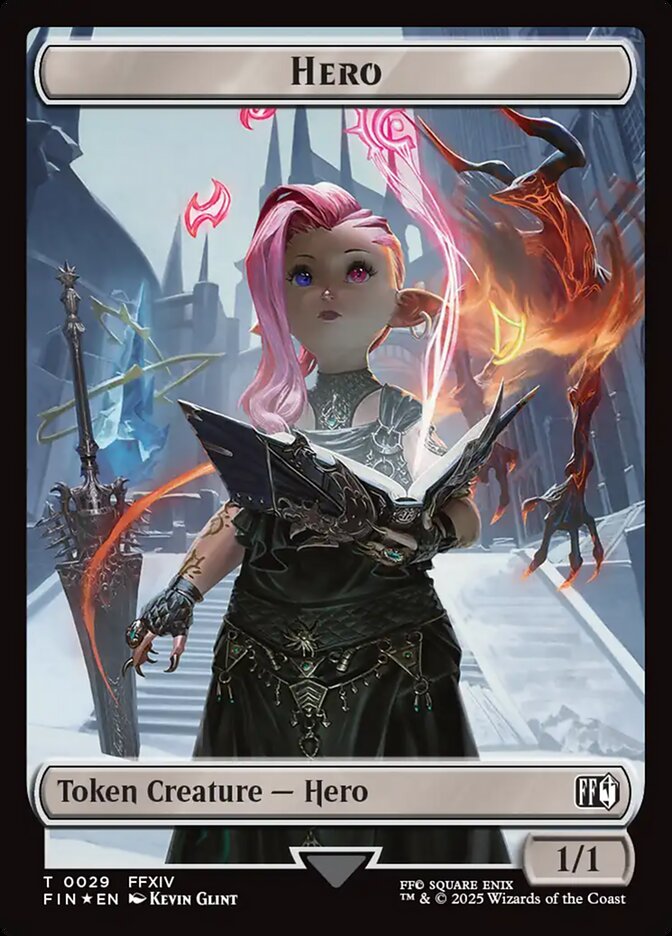 Magic-kaart Hero Token // Bird Token TFIN-29 uit Final Fantasy Tokens (Token)