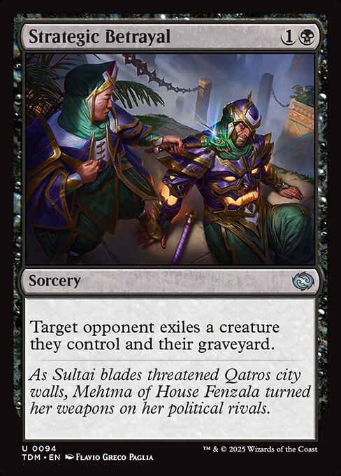 Strategic Betrayal – Tarkir: Dragonstorm (TDM-94) Magic: The Gathering card Hauptbild