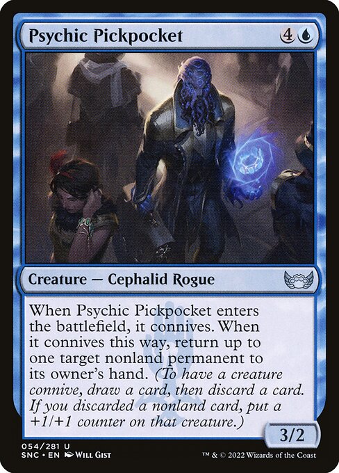 Psychic Pickpocket – Streets of New Capenna (SNC-54) Magic: The Gathering card Hauptbild