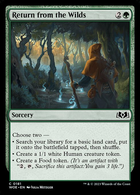 Return from the Wilds – Wilds of Eldraine (WOE-181) Magic: The Gathering card