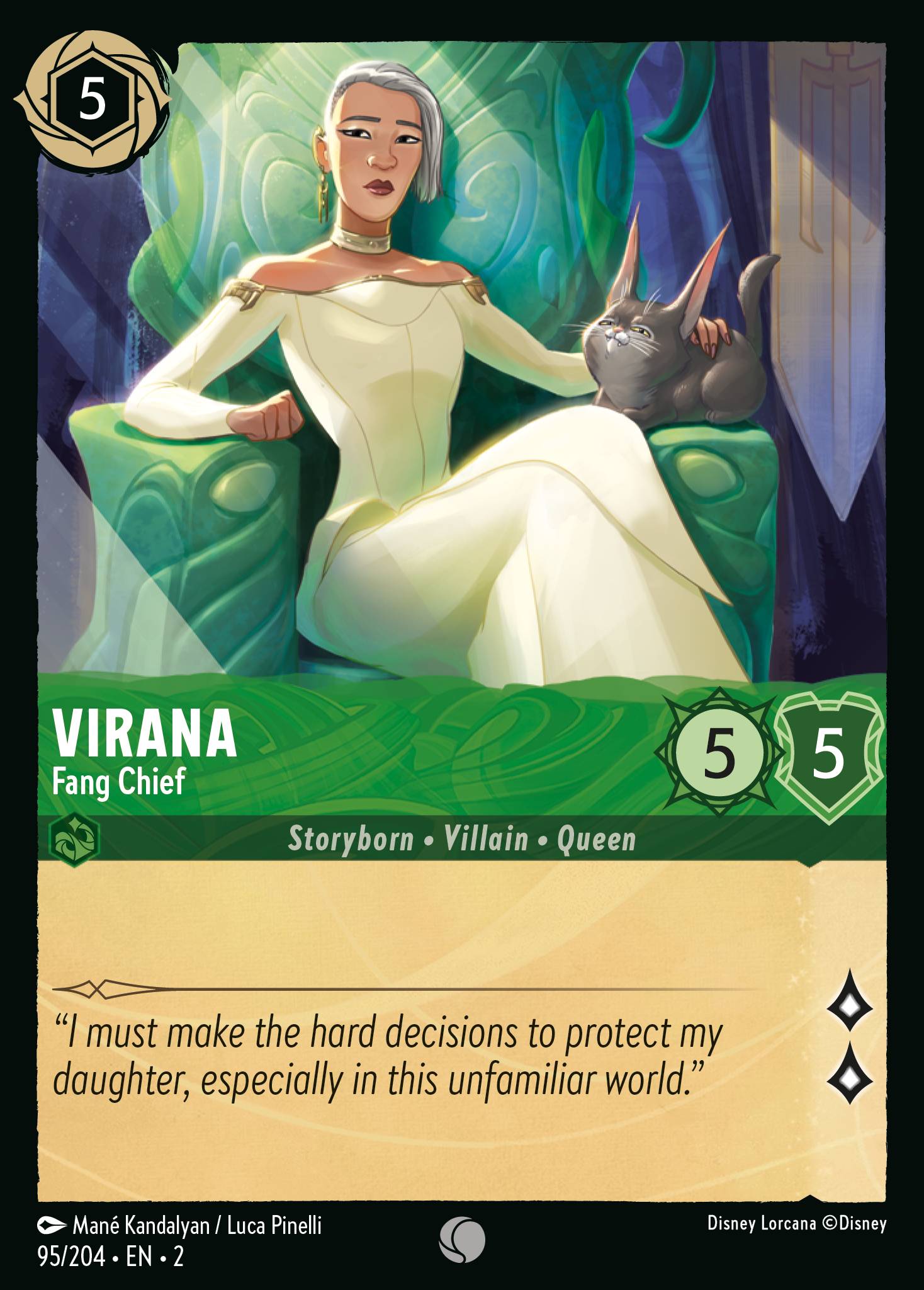 Virana - Fang Chief — Rise of the Floodborn (2ROF-95) Disney Lorcana card Hauptbild