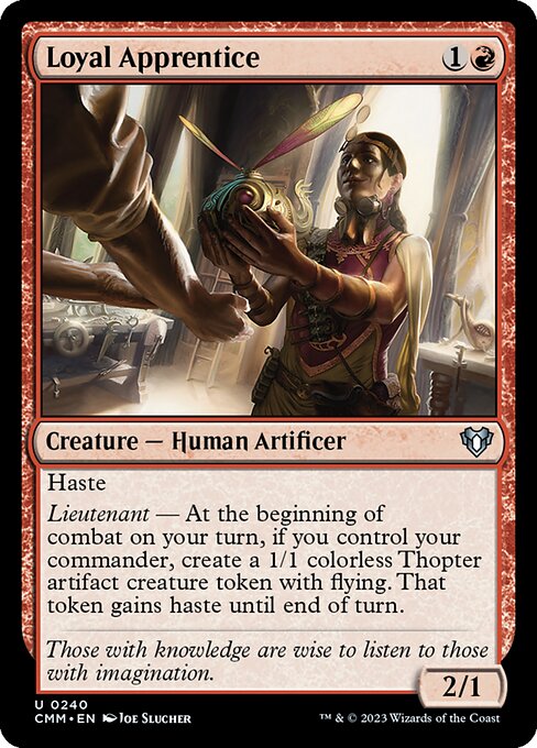 Loyal Apprentice – Commander Masters (CMM-240) Magic: The Gathering card Immagine principale del prodotto
