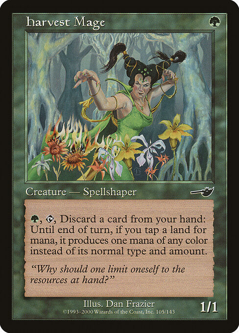 Harvest Mage – Nemesis (NEM-105) Magic: The Gathering card | LC-REM-20260804-15340036915532-95b29329-b9a3-4d59-b0f8-2abc67337760