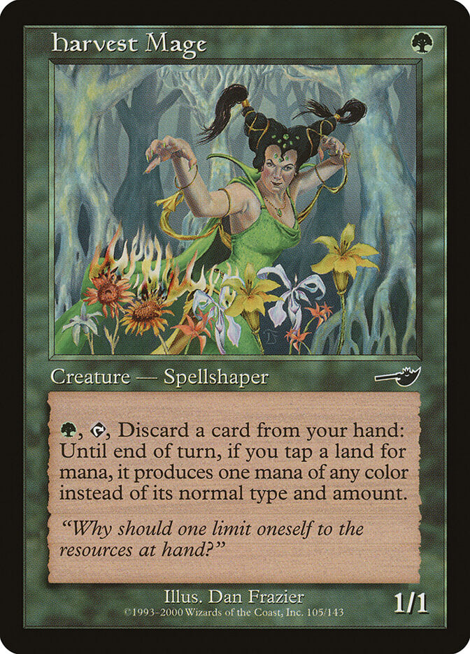 Magic-kaart Harvest Mage NEM-105 uit Nemesis (Common)