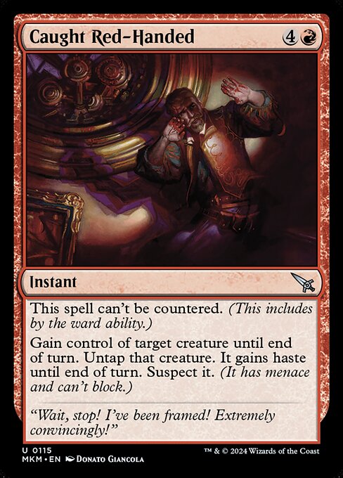 Caught Red-Handed – Murders at Karlov Manor (MKM-115) Magic: The Gathering card