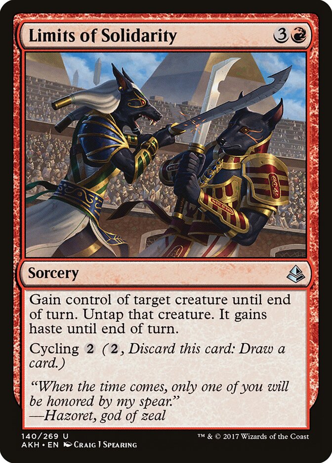 Limits of Solidarity - Amonkhet (Uncommon) [AKH-140]