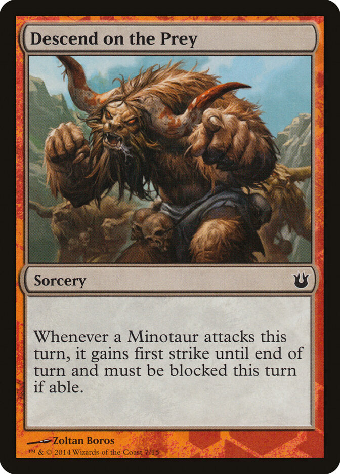 Magic-kaart Descend on the Prey TBTH-7 uit Battle the Horde (Special)