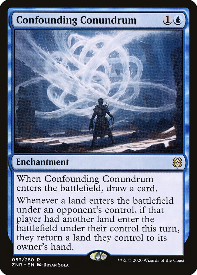 Magic-kaart Confounding Conundrum ZNR-53 uit Zendikar Rising (Rare) Imagen principal del producto