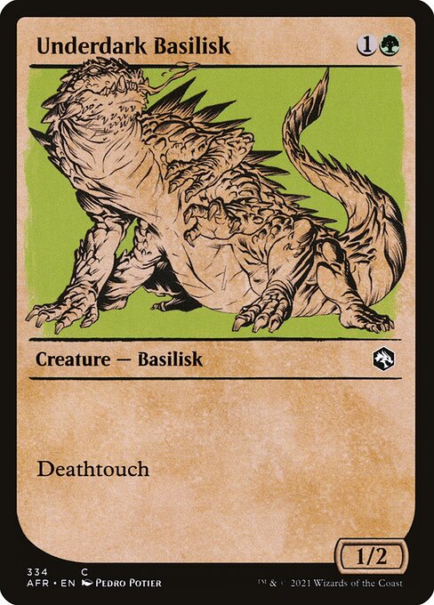 Underdark Basilisk – Adventures in the Forgotten Realms (AFR-334) Magic: The Gathering card | LC-REM-20260804-15151160328524-96116efa-b580-4764-aba5-09cb8ce24806