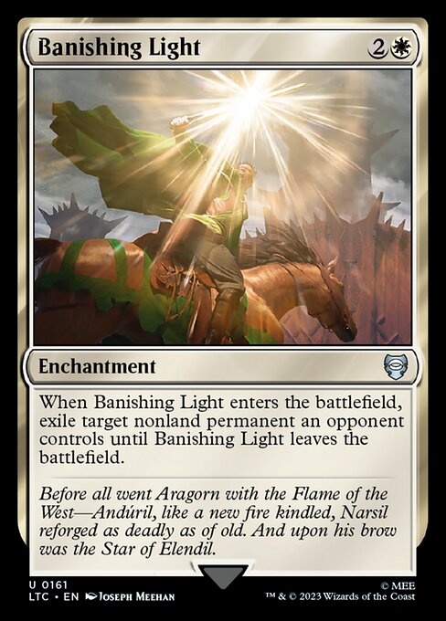 Banishing Light – Tales of Middle-earth Commander (LTC-161) Magic: The Gathering card | LC-REM-20260804-15151501214028-961b1464-928e-41b9-bc73-c47df94e0e8e Imagen principal del producto