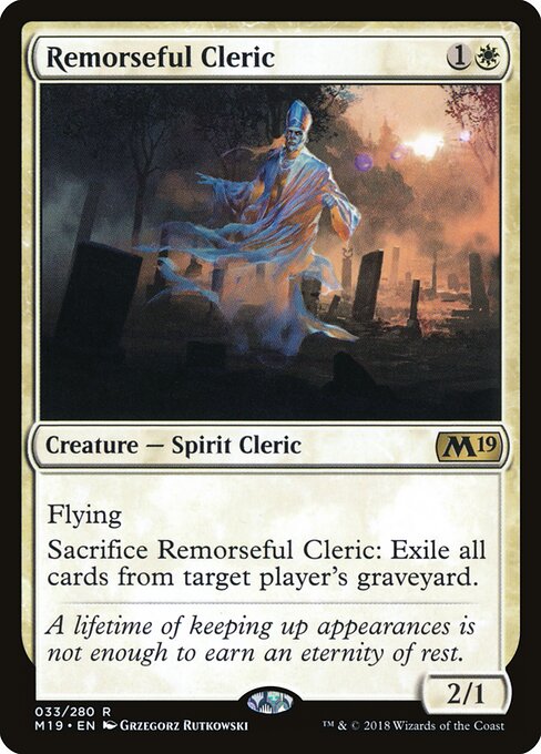 Remorseful Cleric – Core 2019 (M19-33) Magic: The Gathering card