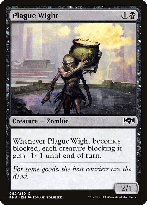 Plague Wight – Ravnica Allegiance (RNA-82) Magic: The Gathering card
