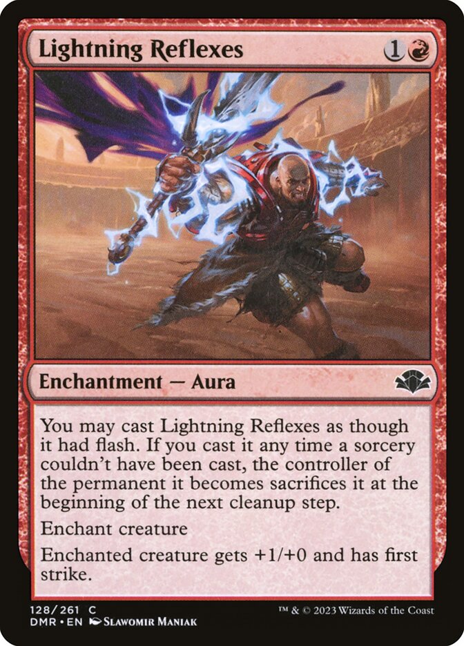 Lightning Reflexes - Dominaria Remastered (Common) [DMR-128]