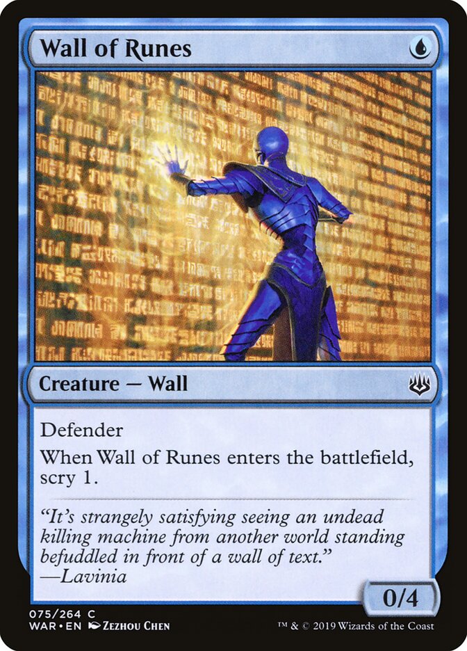 Wall of Runes - War of the Spark (Common) [WAR-75] Imagen principal del producto