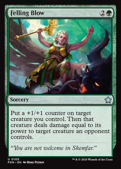 Felling Blow – Magic: The Gathering Foundations (FDN-105) Magic: The Gathering card