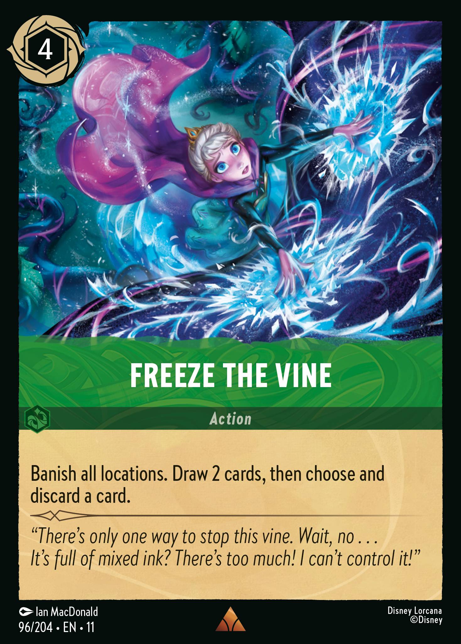 Freeze the Vine — Winterspell (11WSP-96) Disney Lorcana card